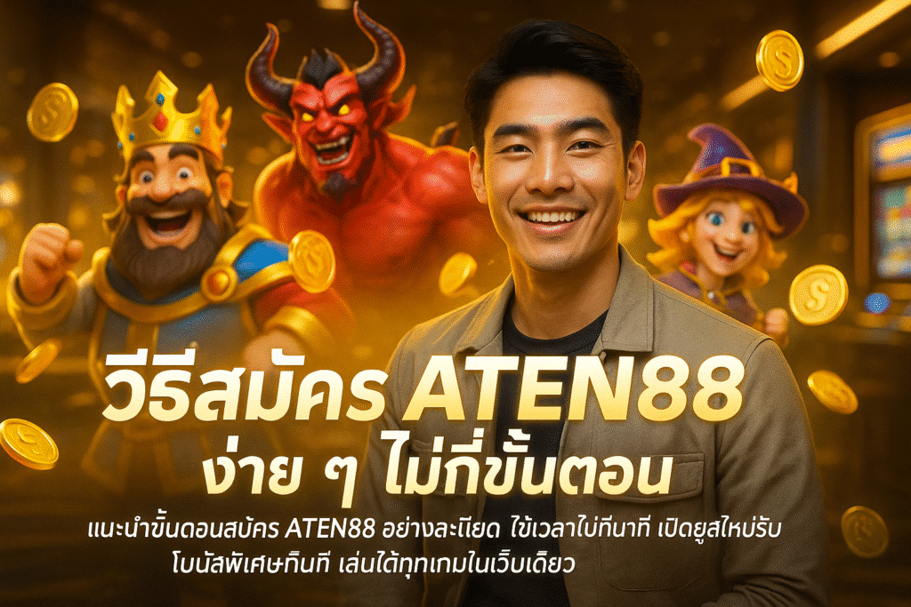 วิธีสมัคร ATEN88 ง่าย ๆ ไม่กี่ขั้นตอน