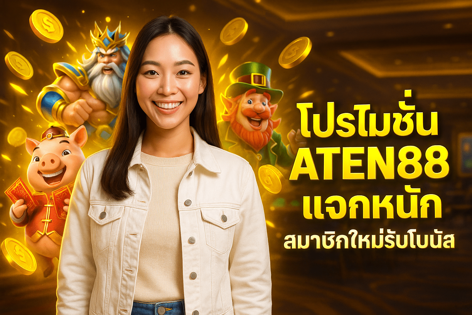 โปรโมชั่น ATEN88 แจกหนัก สมาชิกใหม่รับโบนัส